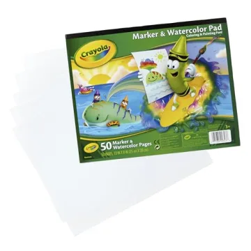 Crayola Marker & Watercolor Pad for Kids' Creativity