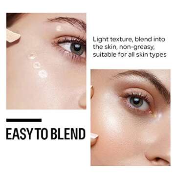 KYDA Liquid Highlighter, Moisturizing Liquid Illuminator for Face & Body, High Glossy Finish, Natural Glow Liquid Luminizer, Silky Creamy, Lightweight Blendable, by Ownest Beauty-#03