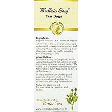 Organic Mullein Leaf Tea - Caffeine Free Herbal Delight