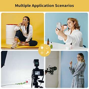 Meking 5x6.5ft Adjustable T-Shaped Backdrop Stand with Carry Bag and 4 Heavy Duty Clamps, Small Backdrop Holder Foldable T-Shape Background Support Stand