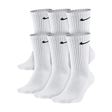 NIKE Unisex Performance Cushion Crew Socks with Bag (6 Pairs) - Comfortable & Durable