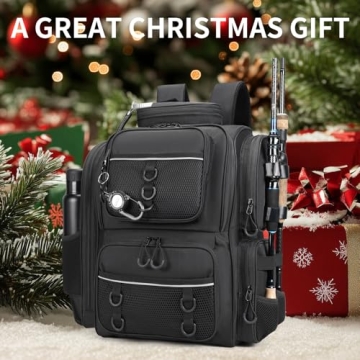 WANOON 42L Waterproof Fishing Backpack - Durable & Spacious