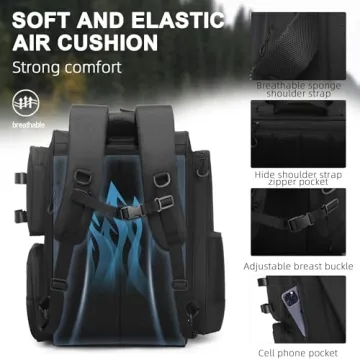 WANOON 42L Waterproof Fishing Backpack - Durable & Spacious