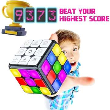 Skywin Puzzle STEM Memory Cube Game, Entertaining, Fun & Unique Flashing Memory Cube, Electronic Mem...
