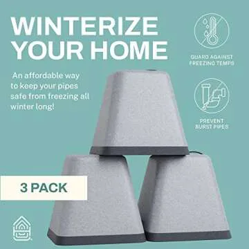 Home Intuition Outdoor Foam Faucet Cover, 3 Pack