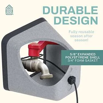Home Intuition Outdoor Foam Faucet Cover, 3 Pack