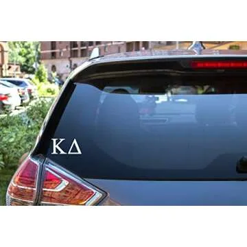 Kappa Delta Sorority Sticker Decal - 2.5" White Vinyl