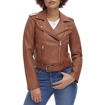 Levi's Stylish Faux Leather Motorcycle Jacket for Women