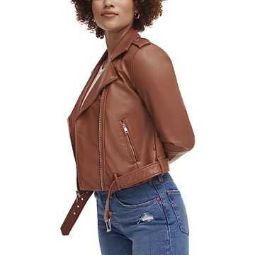 Levi's Stylish Faux Leather Motorcycle Jacket for Women