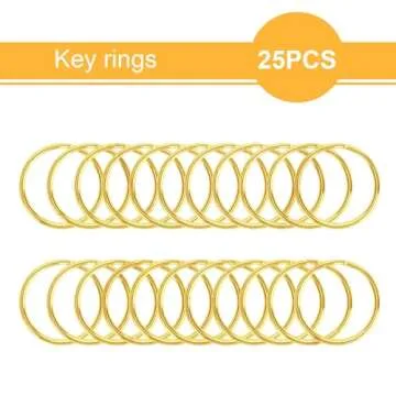 50PCS Metal Lobster Claw Clasp with Key Ring Set