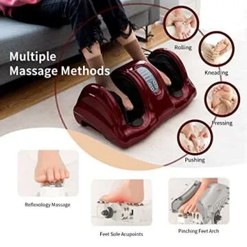 Giantex Shiatsu Foot Massager Machine Massage for Feet, Nerve Pain Therapy Spa Gift Deep Kneading Ro...