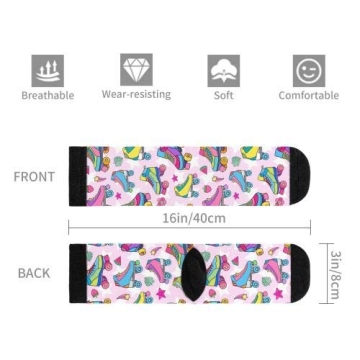 Colorful Roller Skating Crew Socks for Everyone