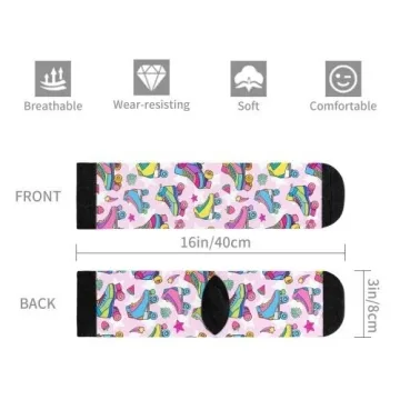 Colorful Roller Skating Crew Socks for Everyone