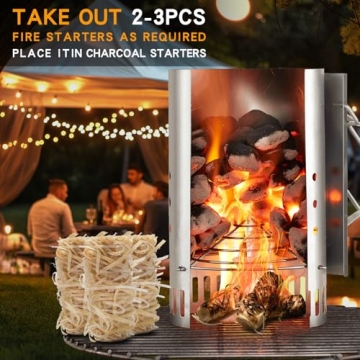 50PCS Heatplus Fire Starters for Campfires & BBQ