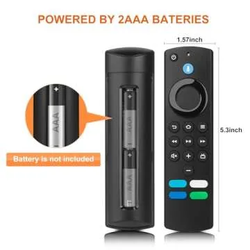 Effortless Replacement Remote for AMZ Smart TVs with Voice Control