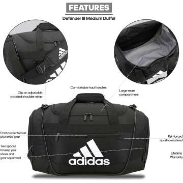 adidas Defender III Duffel Bag - Stylish & Durable