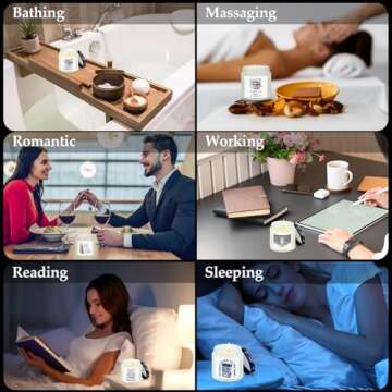 MTLEE Book Lover Scented Candle Gift Set for Readers