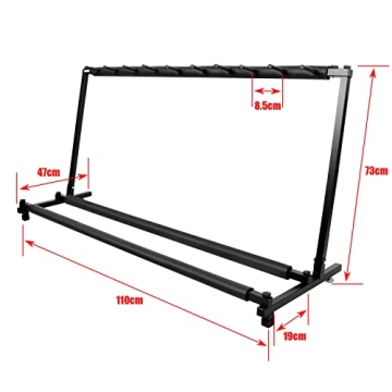 Kuyal Multi-Guitar Stand, Portable 9 Holder Rack
