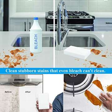 YeahWhee 100 Pack Magic Cleaning Sponges for Every Surface