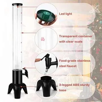 Beer Giraffe Dispenser 3L for Parties & Gatherings