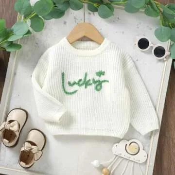 YINGISFITM Toddler Baby Sweater for St. Patrick's Day