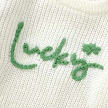 YINGISFITM Toddler Baby Sweater for St. Patrick's Day