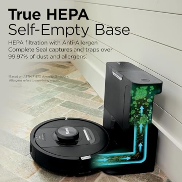 Shark AI Robot Vacuum with Self-Empty Base & HEPA Filter