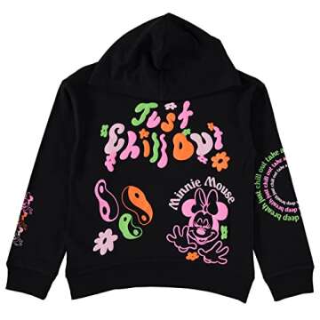 Disney Girls Minnie Mouse Hoodie and Jogger Set - Sizes 4-16 in Stylish Comfort