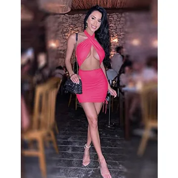 Sexy Hot Pink Mini Bodycon Dress for All Occasions