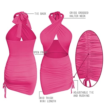 Sexy Hot Pink Mini Bodycon Dress for All Occasions