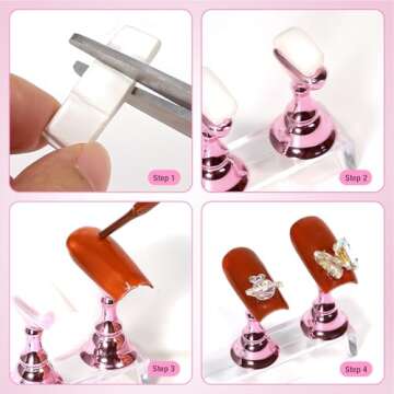 MISSELF Nail Holder for Art Practice & False Nails