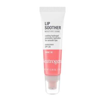Neutrogena MoistureShine Lip Soother Gloss with SPF 20 Sun Protection, High Gloss Tinted Lip Moistur...