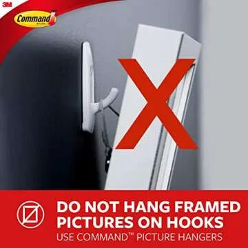 Command Hooks 5 lb Brushed Nickel - Damage Free Hanging