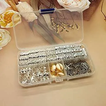 100 Pieces Hair Jewelry for Women Braids, 20 Pieces Loc Jewelry Accessories for Braiding Hair, Big S...