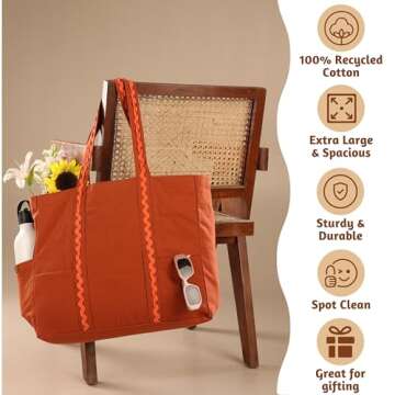 Folkulture Eco-Friendly Tote Bag for Women | Travel Style