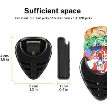 Donner Guitar Picks Holder with 10 Picks & 3M Stickers