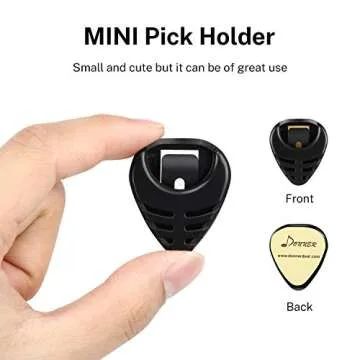 Donner Guitar Picks Holder with 10 Picks & 3M Stickers