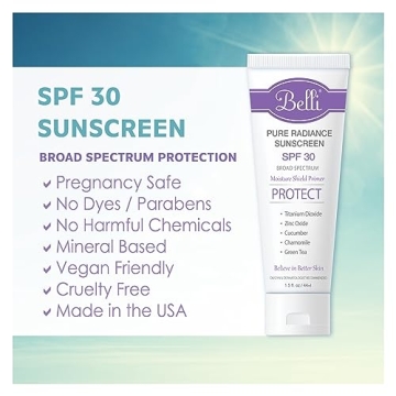 Belli Skincare SPF 30 Mineral Sunscreen for Sensitive Skin