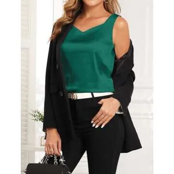 Plilima Women's Silk Satin Tank Top for Every Occasion