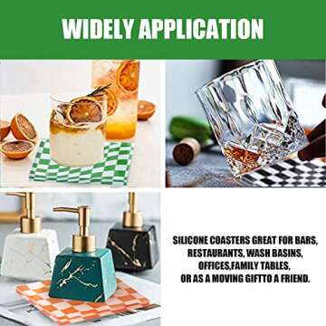 Emeich Acrylic Coaster, Modern Minimalist Style Coaster, Thickened Coaster, Suitable for Desktop Pro...