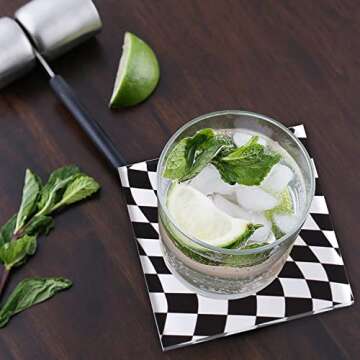 Emeich Acrylic Coaster, Modern Minimalist Style Coaster, Thickened Coaster, Suitable for Desktop Protection, Cups, Wine Glasses, Home Decoration, bar Decoration