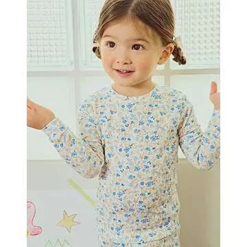 Stylish Floral Print Toddler Pajamas for Cozy Nights