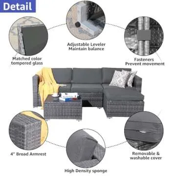 Patiorama 5 Piece Modular Outdoor Furniture Set