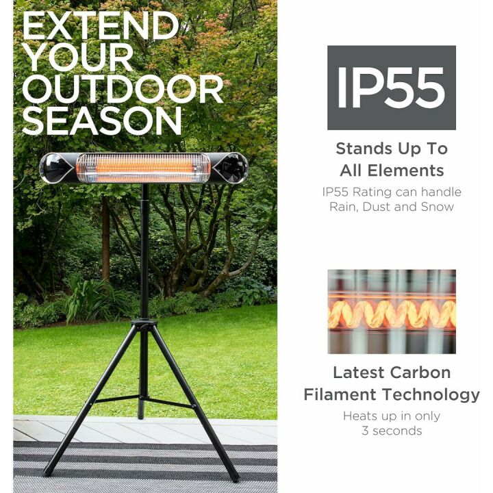 Briza Infrared Electric Heater - 1500W Indoor/Outdoor