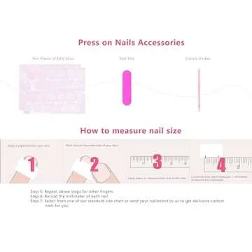 LOVFUL Press on Nails Illusion | Handmade with Full Covered Crystals | Reusable Fake Nails | Square Long 2.2 in | H123-M