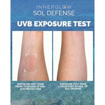 Inner Glow Sol Defense Gummies - Dermatologist and Plastic Surgeon developed to fight photoaging, Polypodium Leucotomos and Niacinamide