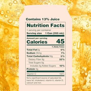 OLIPOP Orange Squeeze - Refreshing Prebiotic Soda 12 Cans