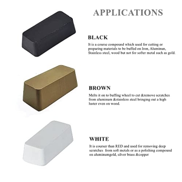 White Diamond Polishing Buffing Compound for Soft Metals