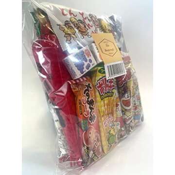 Assorted Japanese Junk Food Snack "Dagashi" Economical 34 Packs of 27 Types