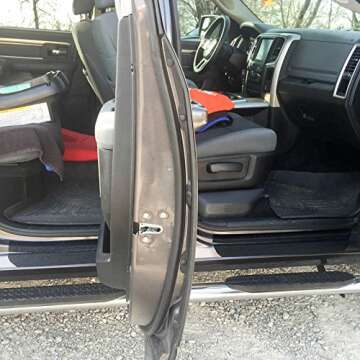 Red Hound Auto Custom Fit Door Sill Entry Guards Scratch Shield 2009-2018 Compatible with Dodge Ram 1500 Crew Cab & 10-19 2500 3500 8pc Kit Threshold Protector Paint Protection